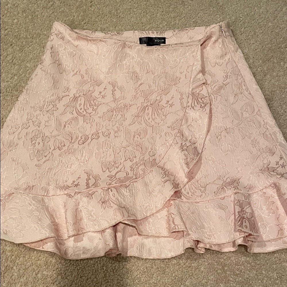 Aqua Women's Blush Asymmetrical Skirt